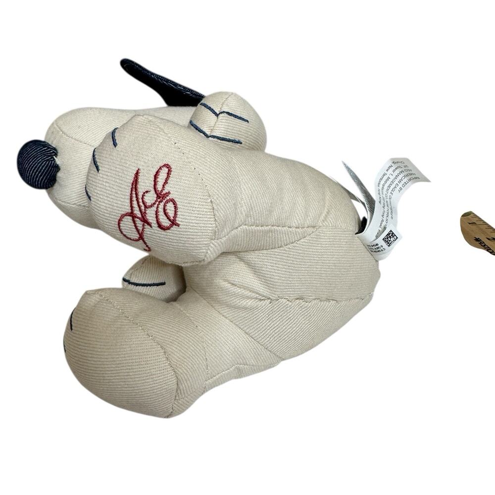 American Eagle Denim Snoopy Plush Limited Edition 8” Peanuts Stuffed Toy Animal - Picture 4 of 8